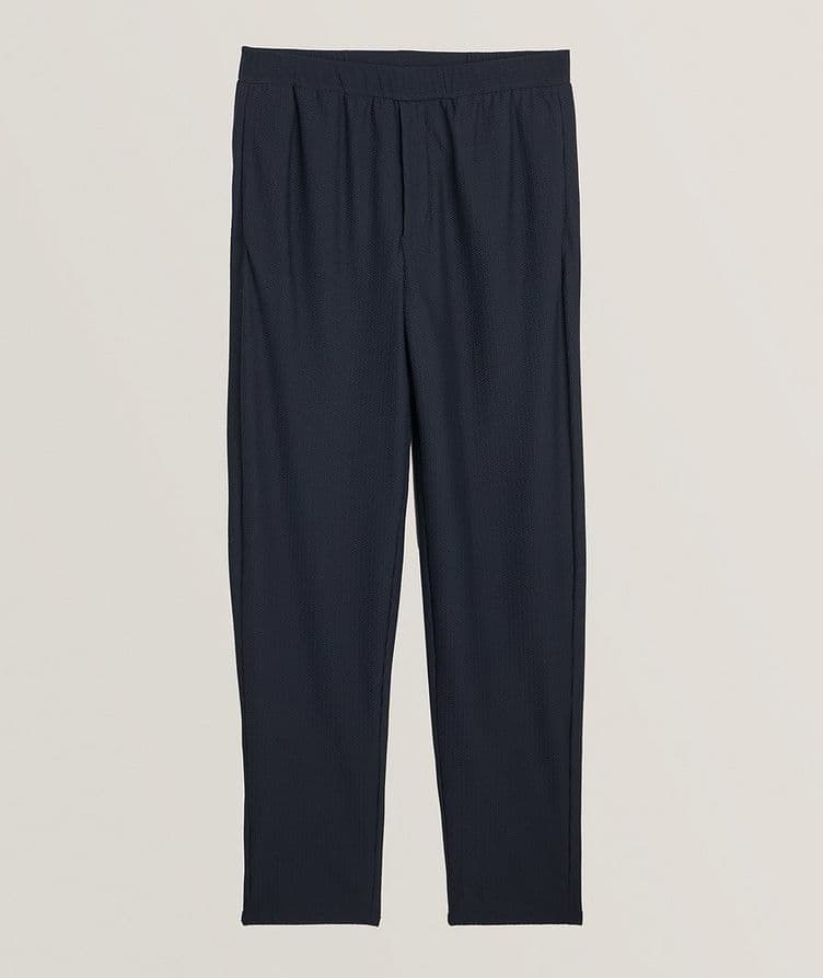 Honeycomb Knit Stretch-Polyamide Trousers image 0