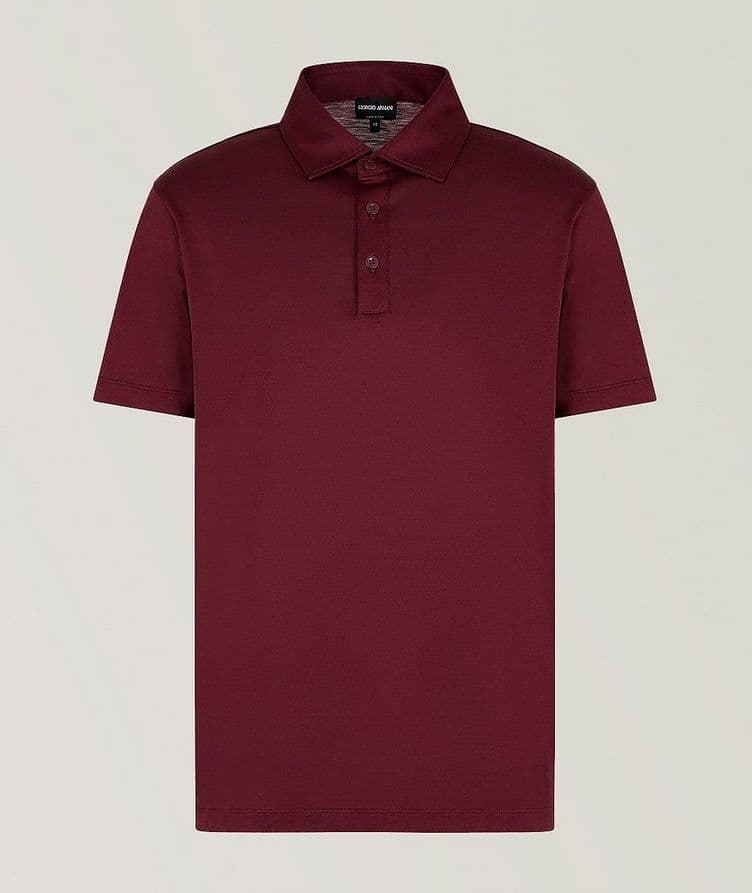 Mélange Silk-Jersey Cotton Polo image 0