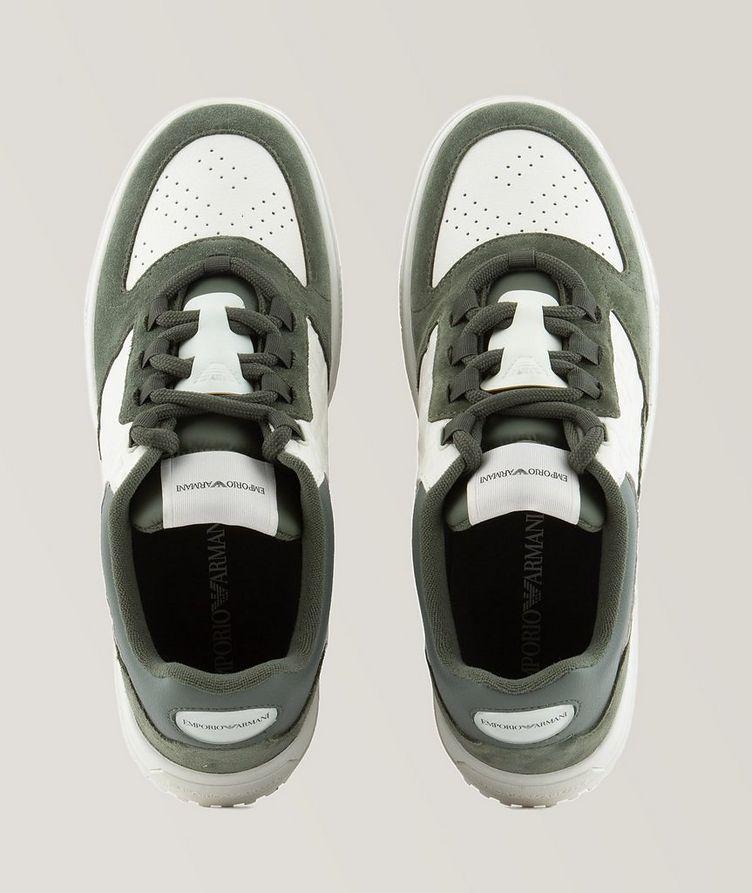 Embossed Logo Leather Sneakers image 3