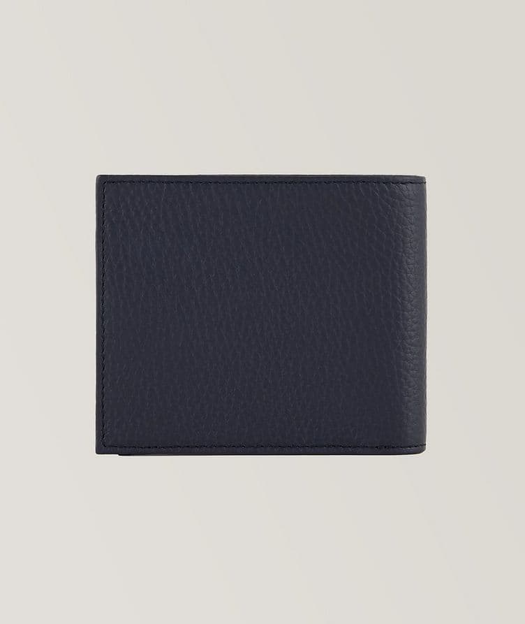 Logo Plaque Tumbled Leather Bifold Wallet image 1