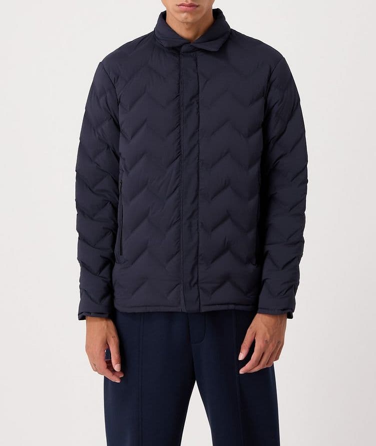 Quilted Chevron Down Jacket image 1