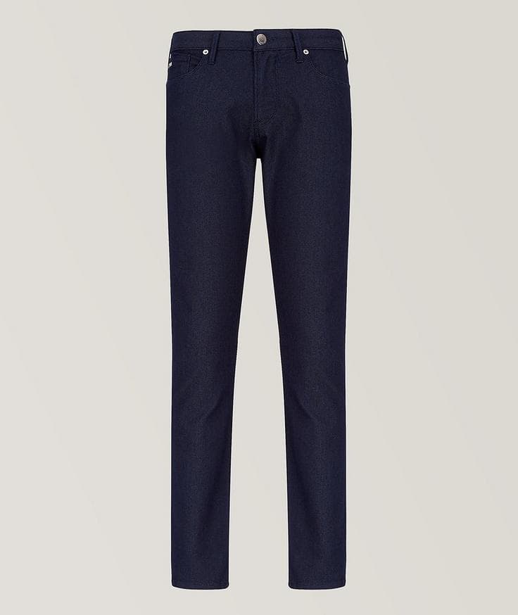 Emporio Armani Pantalon J06 en mélange de coton de coupe amincie