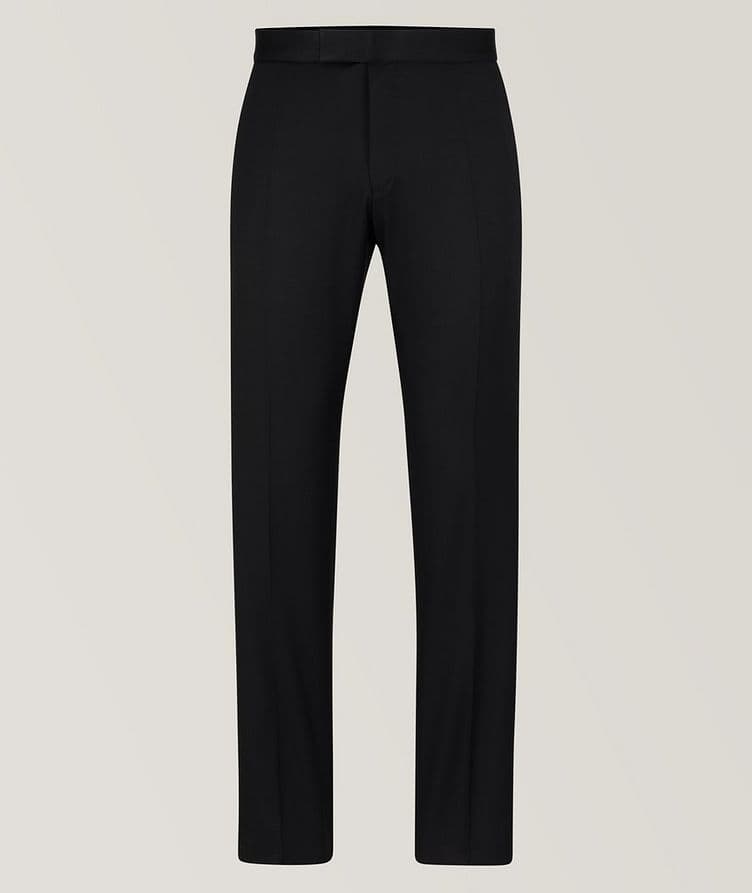 Pantalon en laine vierge de coupe amincie image 0