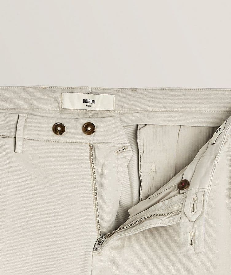 Cuffed Cotton-Blend Chinos image 1