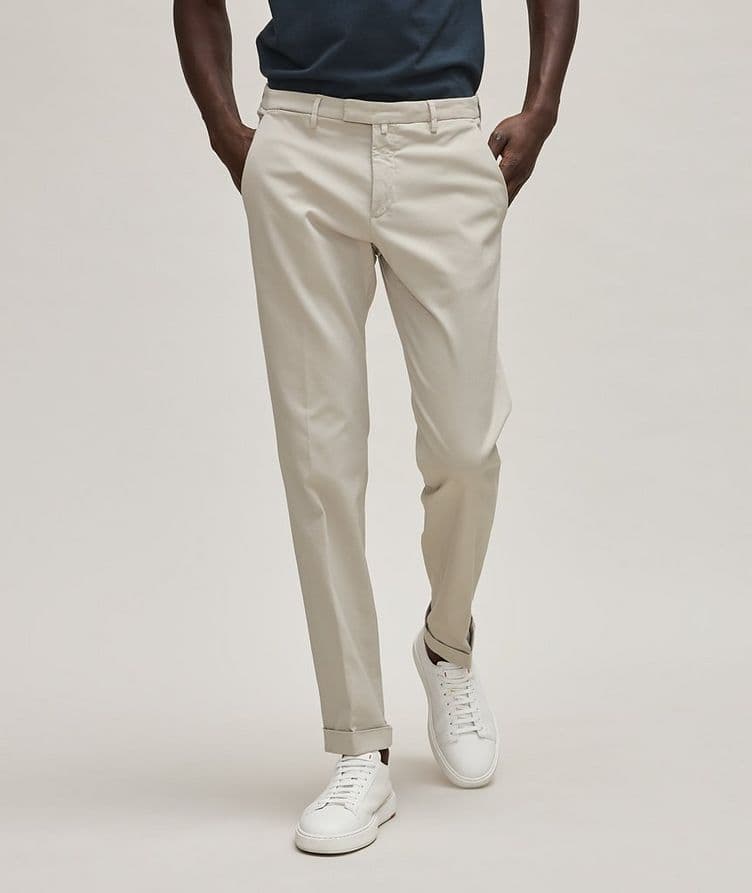 Cuffed Cotton-Blend Chinos image 2