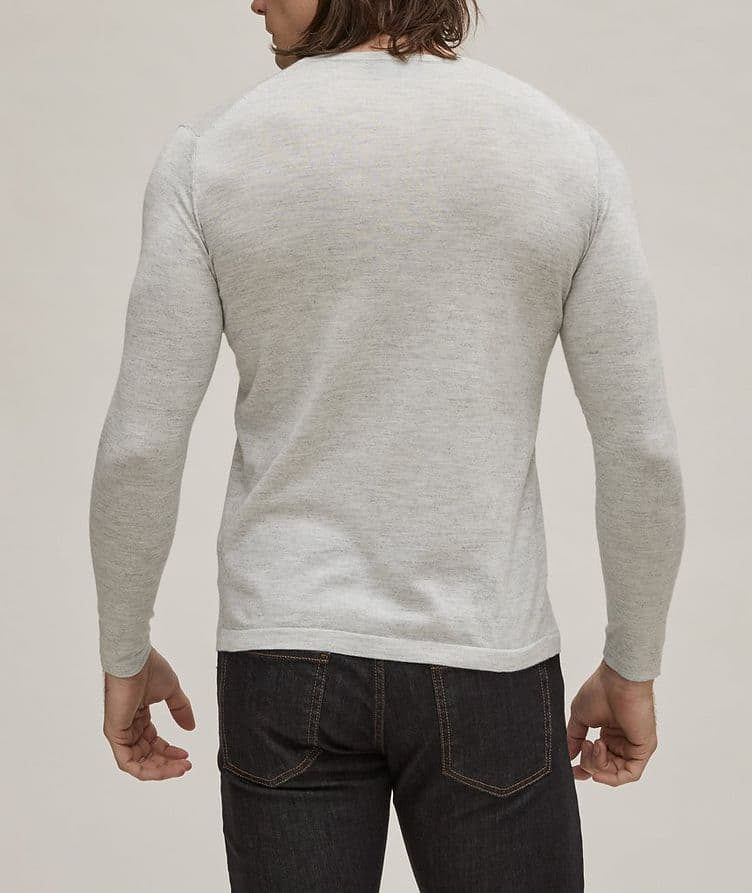 Heathered Cotton, Silk & Cashmere Sweater image 2