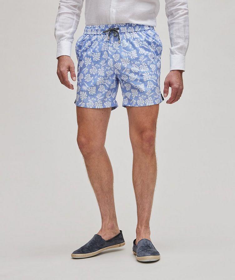 Botanical Leaves Polyamide Swim Shorts image 1