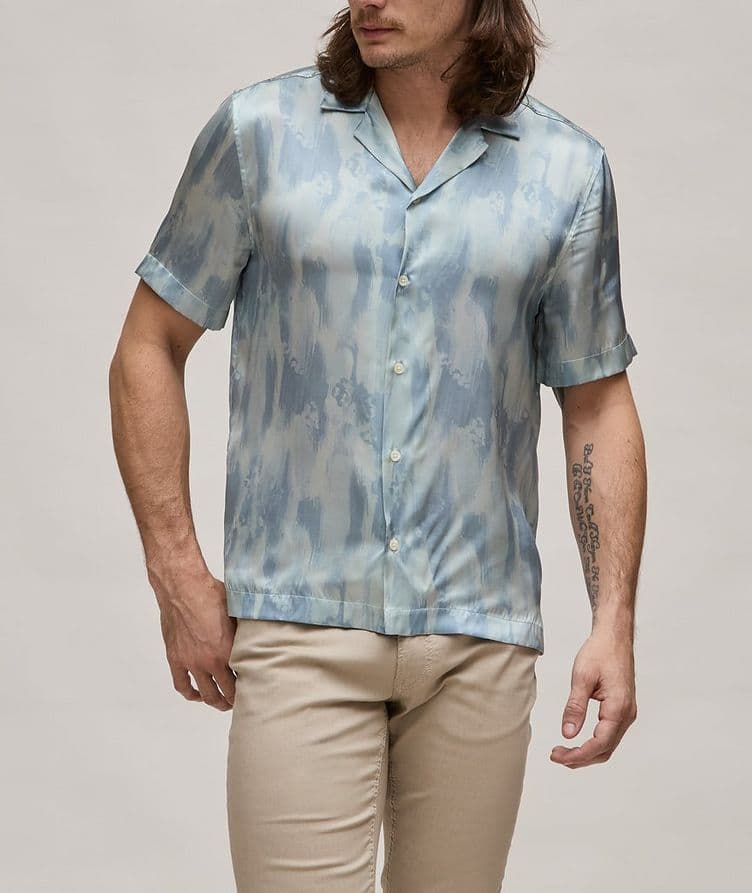 Chemise décontractée à col cubain image 1