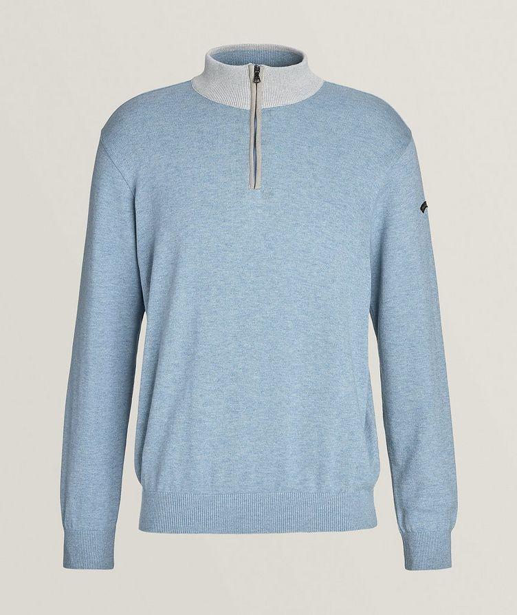 Knit Quarter-Zip Cotton-Cashmere Sweater image 0