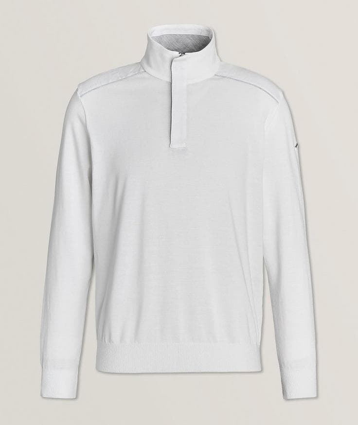 Paul & Shark Fresco Cotton Quarter-Zip Sweater