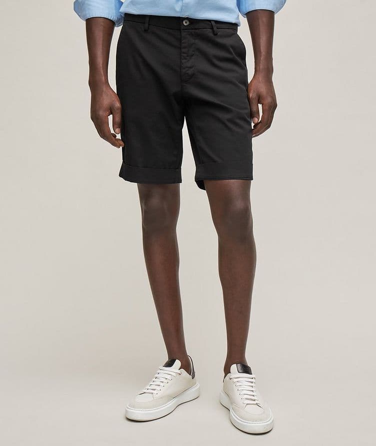 Solid Torino Stretch-Cotton Bermuda Shorts image 1