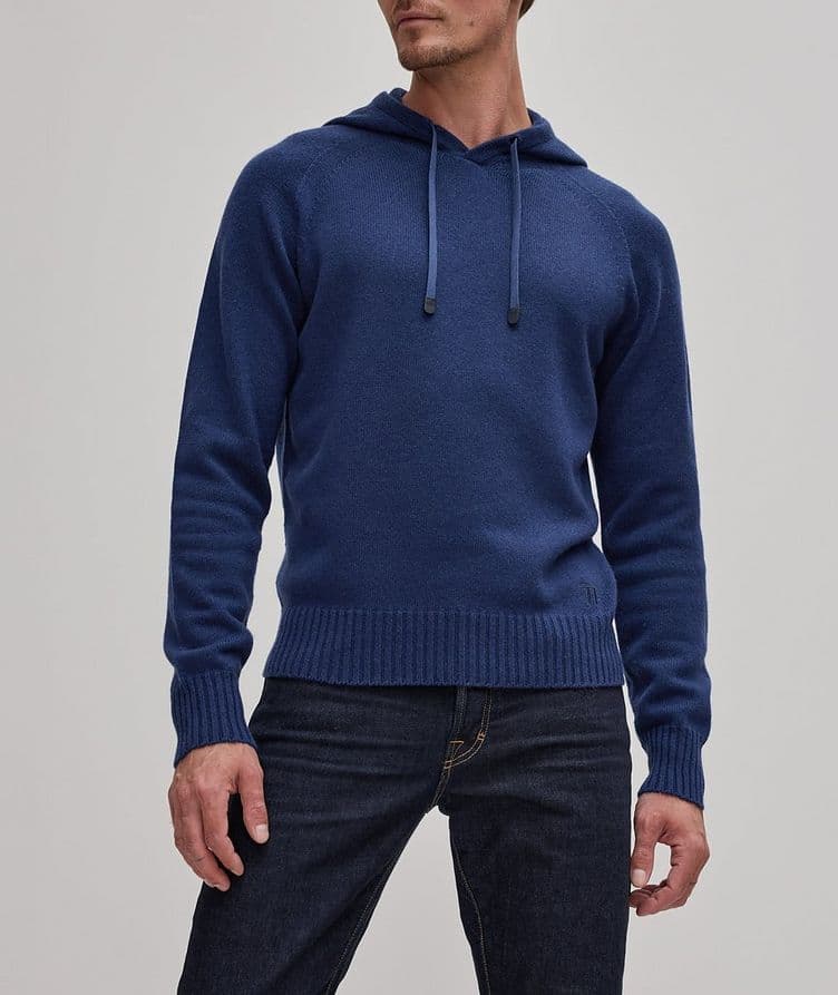 Seamless Cashmere Hooded Sweater  image 1