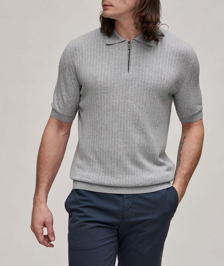 Brera Silk-Cotton Soft Stitch Knit Polo  image 1