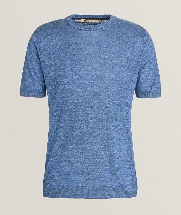 Heathered Linen-Silk T-Shirt  image 0