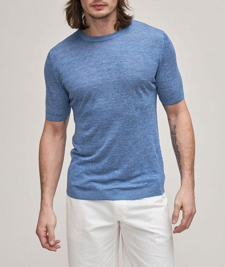 Heathered Linen-Silk T-Shirt  image 1