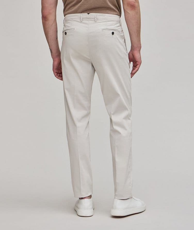 Garment Dyed Stretch Cotton-Silk Chinos  image 2