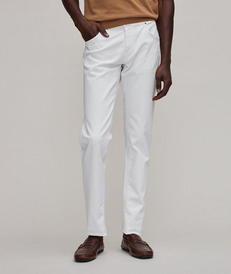 5-Pocket Style Stretch-Cotton Jeans  image 2