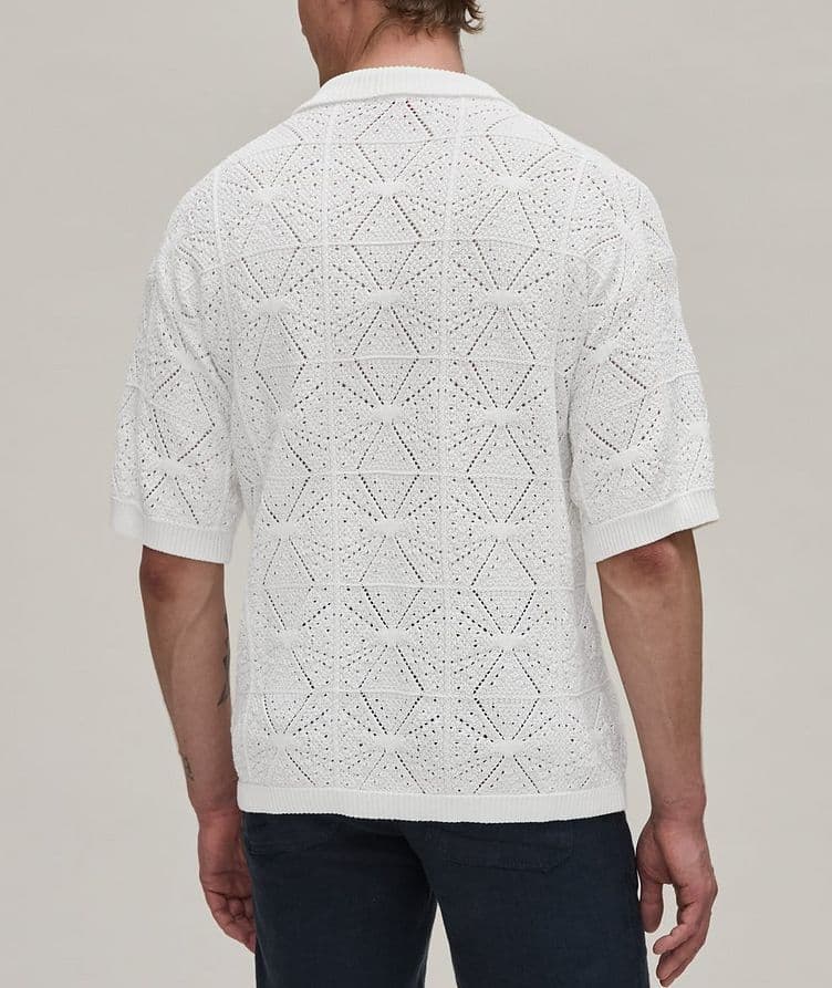 Responsible Sammp Abstract Knit Cotton Sport Shirt  image 2