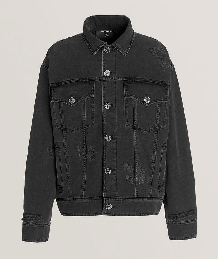 Worn-Effect Denim Jacket image 0