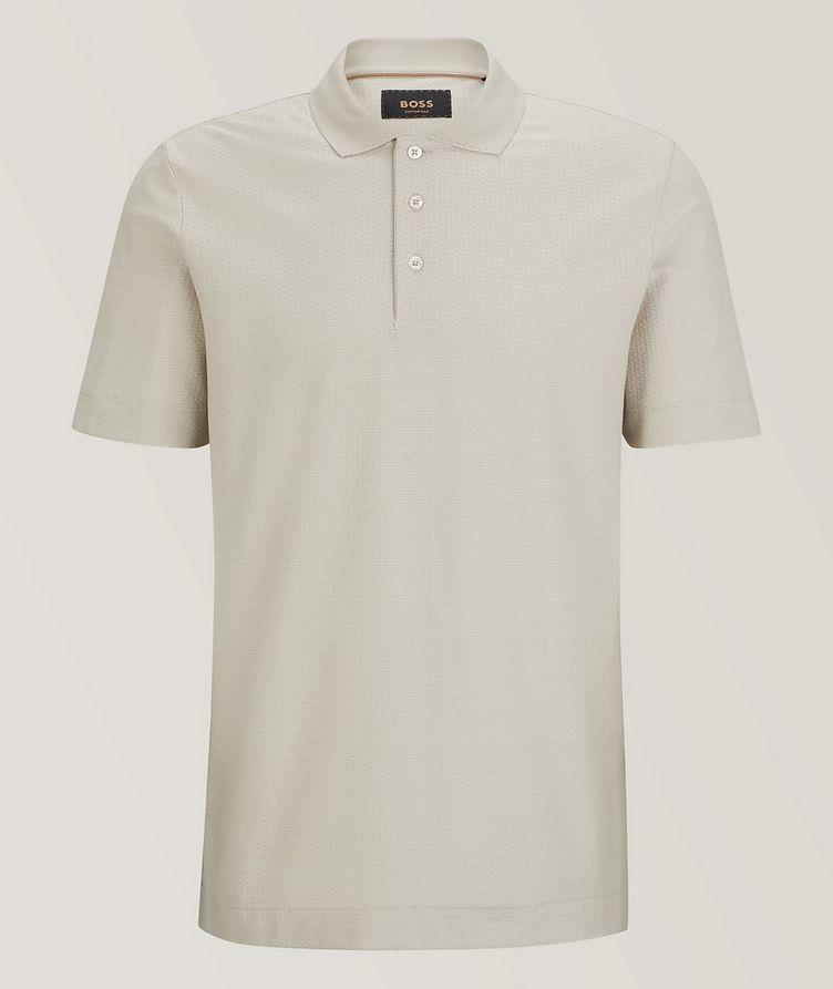 Basket Weave Cotton-Silk Polo image 0