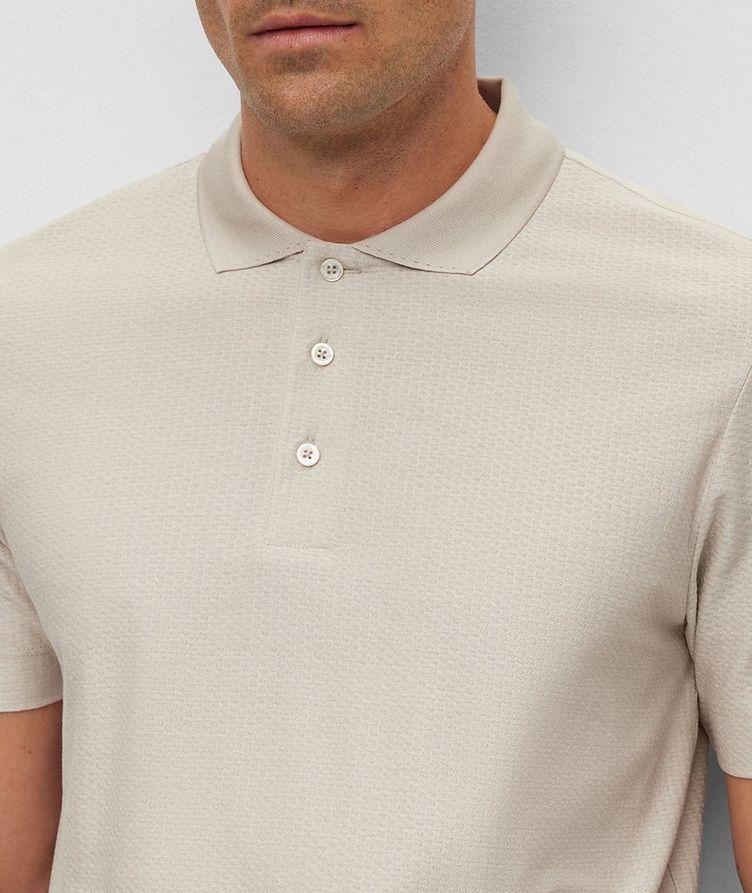 Basket Weave Cotton-Silk Polo image 3