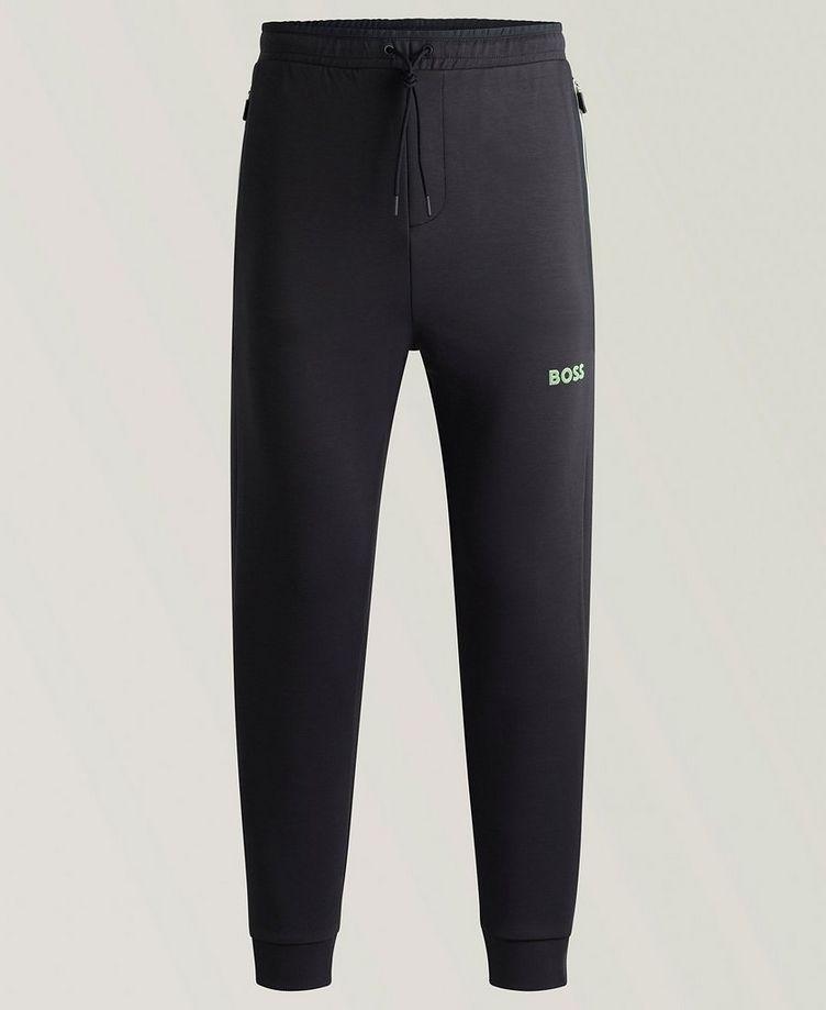 Pantalon sport en mélange de coton avec logo image 0