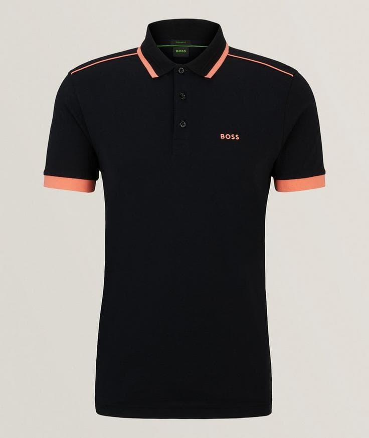 BOSS Green Collection Cotton Piqué Polo 