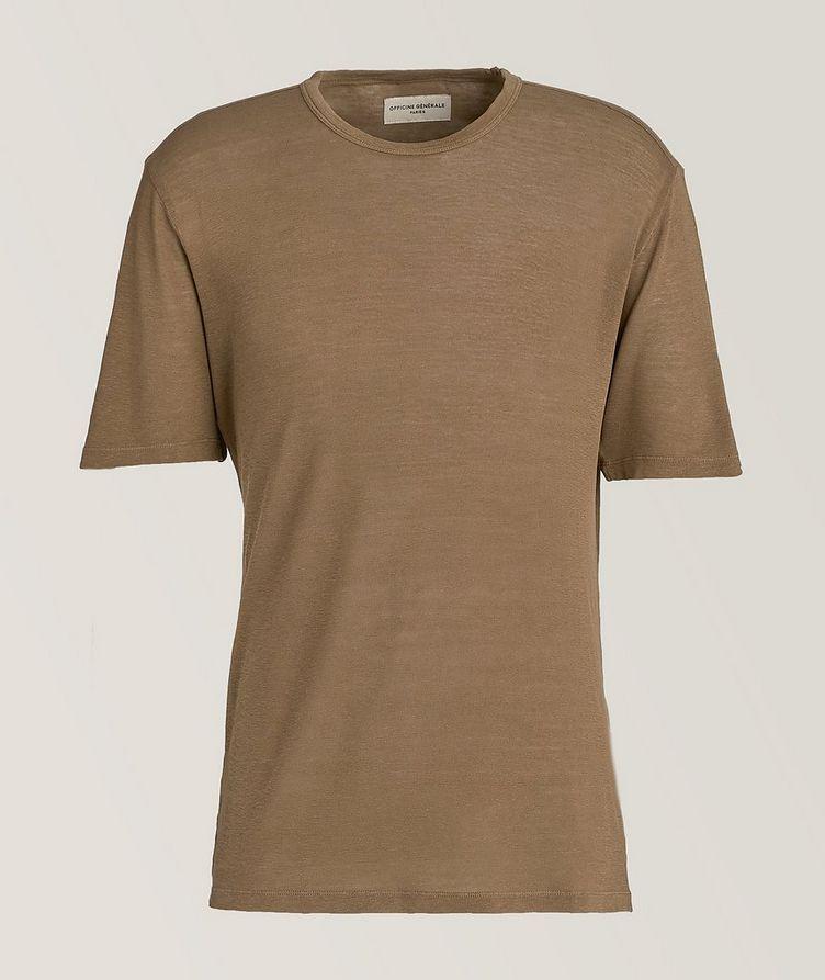 Garment Dyed Lyocell-Linen T-Shirt  image 0