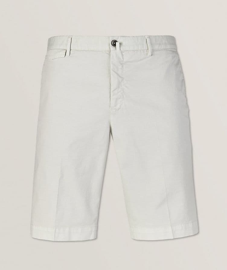 Cotton-Stretch Gabardine Bermuda Shorts image 0