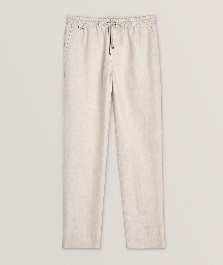 Linen Drawstring Pants image 0