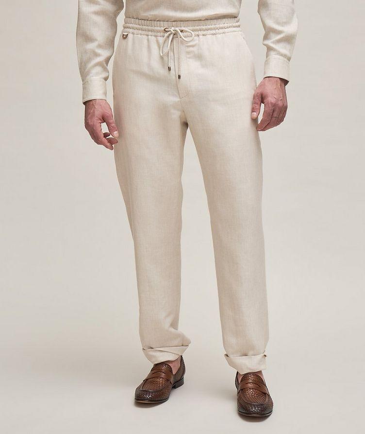 Linen Drawstring Pants image 1