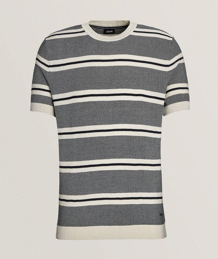 Vico Textured Stripe Cotton T-Shirt  image 0