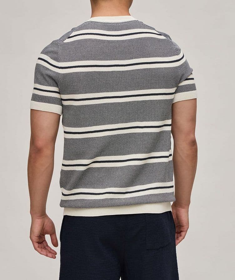 Vico Textured Stripe Cotton T-Shirt  image 2