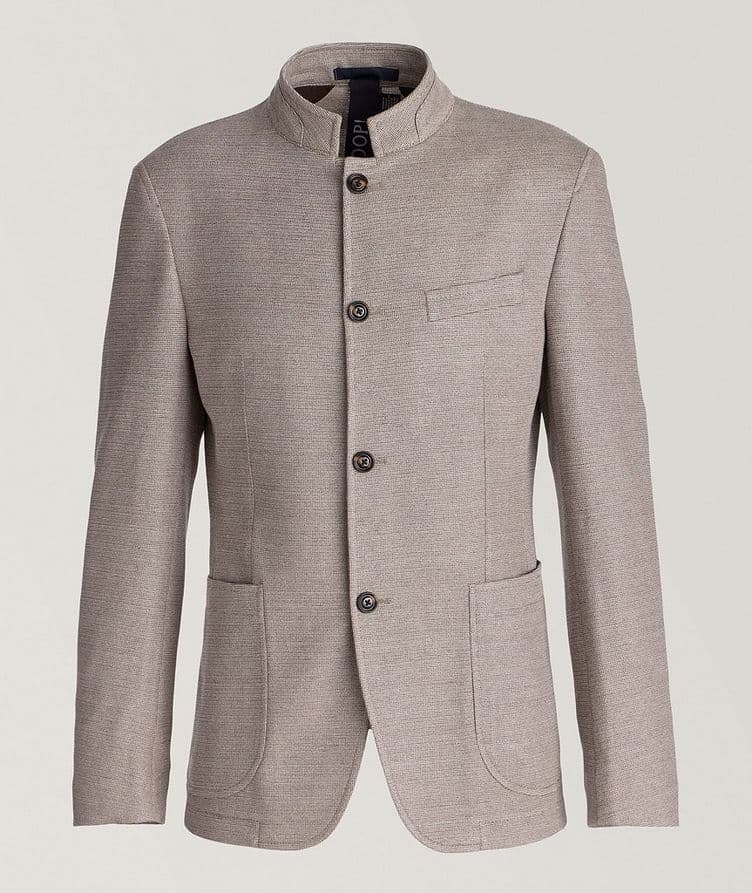 Mélange Stretch-Linen Blend Jacket  image 0