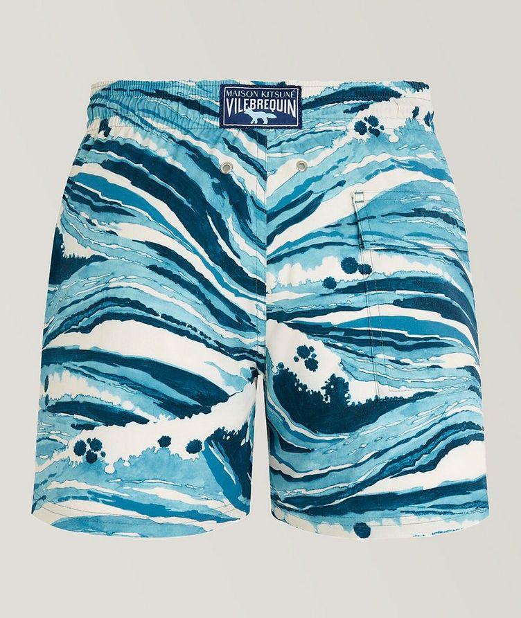 Short de bain à motif ondulé, collection Maison Kitsuné image 1