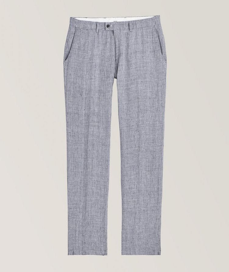 Felix Micro Check Linen Pants image 0