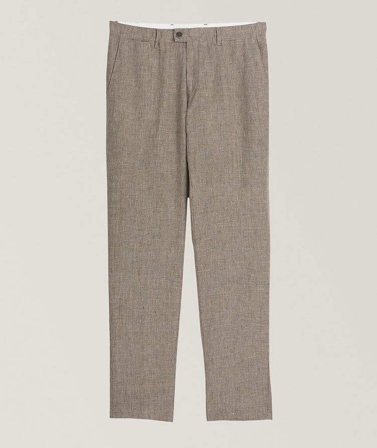 Felix Micro Check Linen Pants image 0