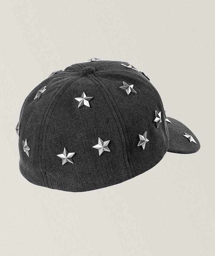 Casquette sport en denim avec étoiles métalliques image 1