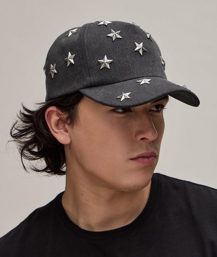 Embellished Stars Denim Baseball Cap  image 2