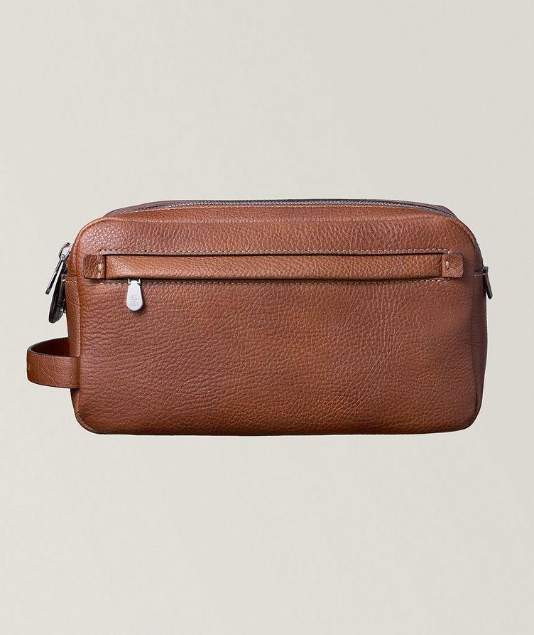 Grain Leather Toiletry Bag image 0