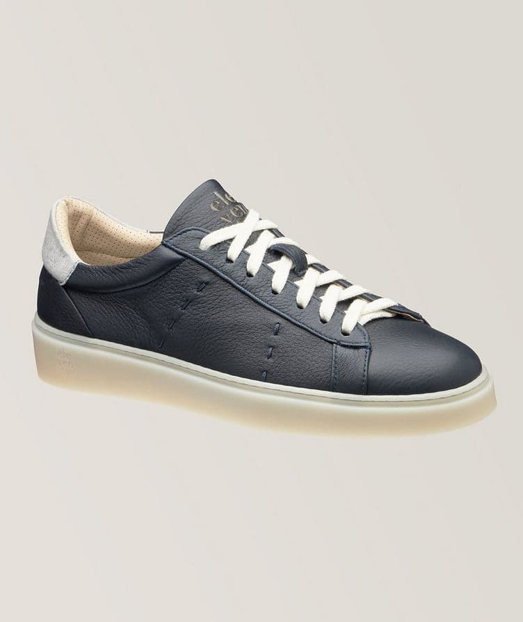 Pick Stitched Leather Sneakers image 0