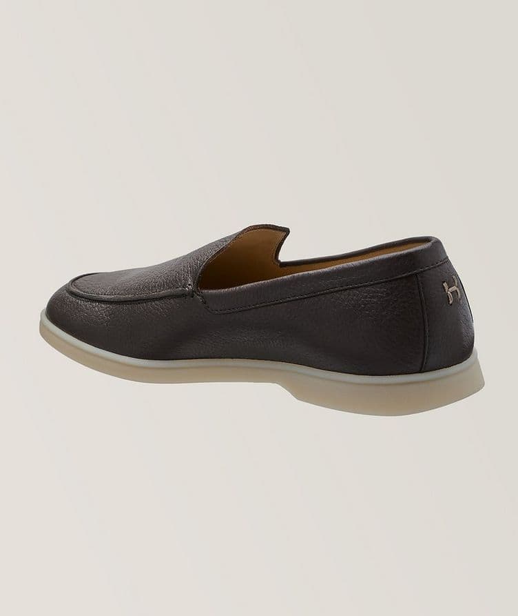 Panarea Pebbled Deerskin Leather Loafers image 1