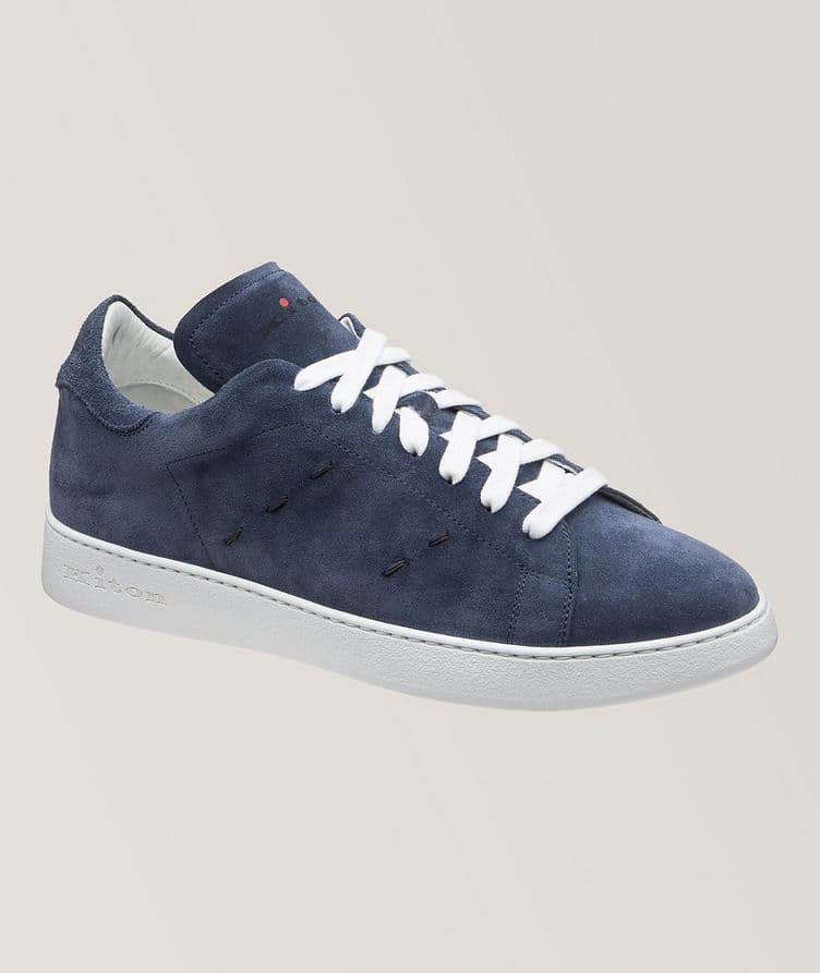 Suede Pick Stitch Sneakers image 0