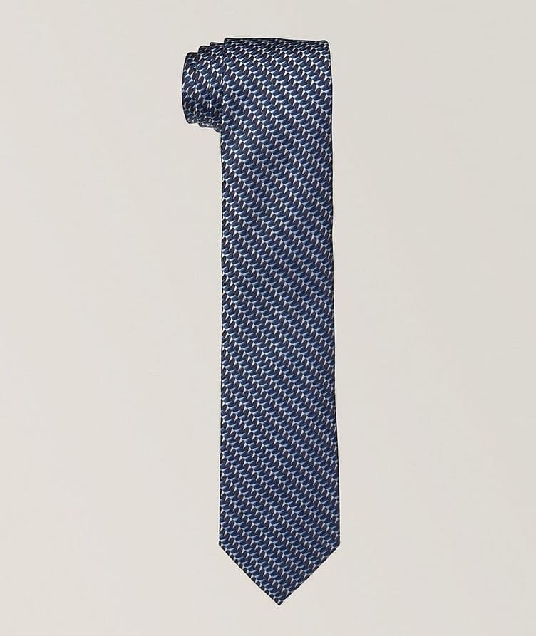 Geometric Silk Tie image 0