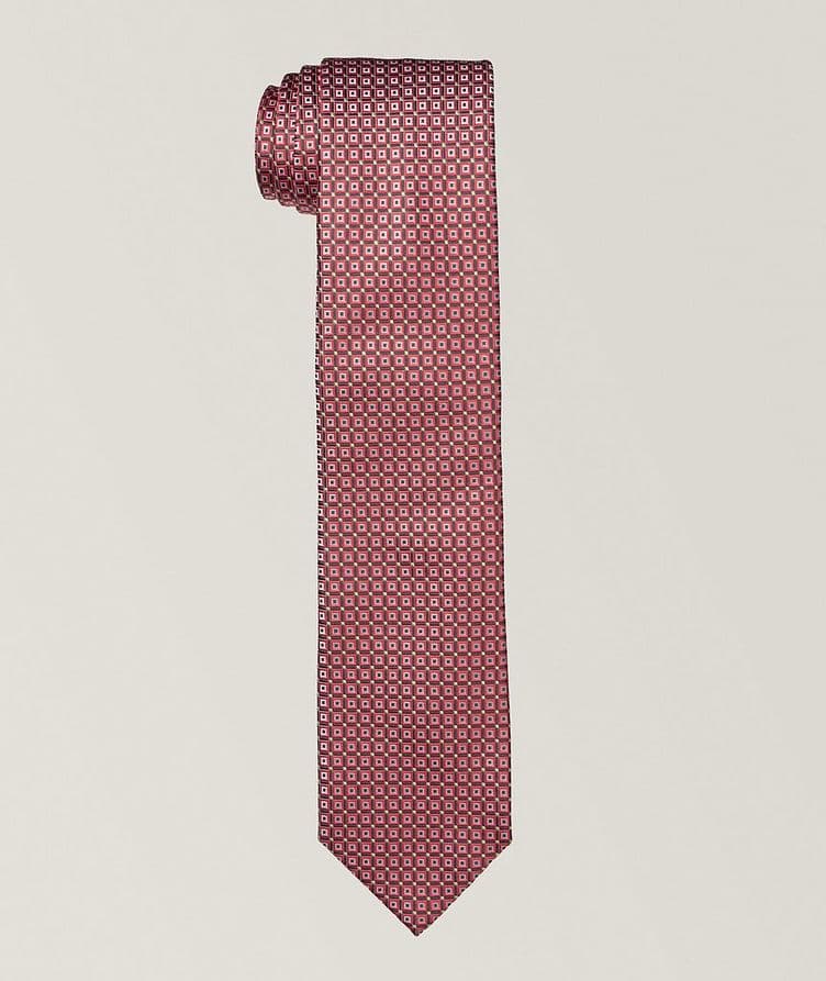 Geometric Neat Silk Tie image 0