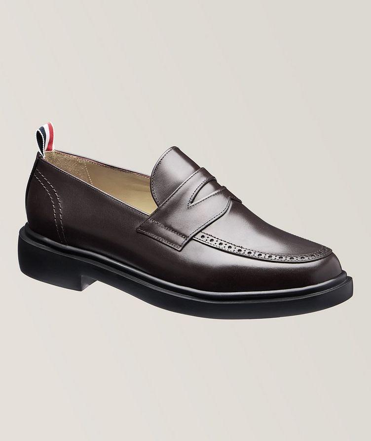 Polished Leather Penny Loafers image 0