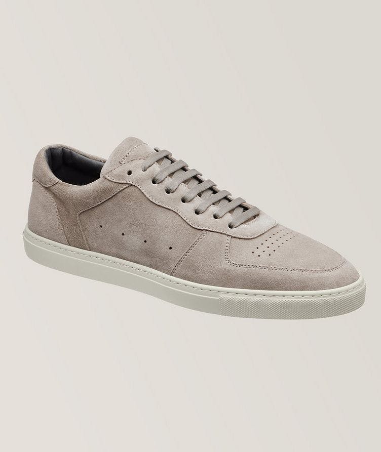 Barbera Burnished Leather Court Sneakers image 0