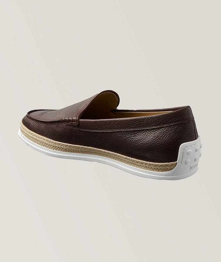 Grained Leather Espadrilles image 1