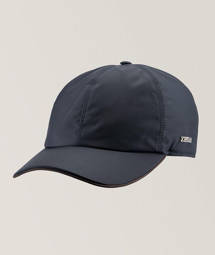 Metallic Logo Plaque Nylon Baseball Cap image 0