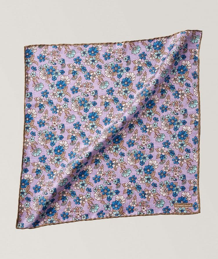 Floral Silk Pocket Square image 0